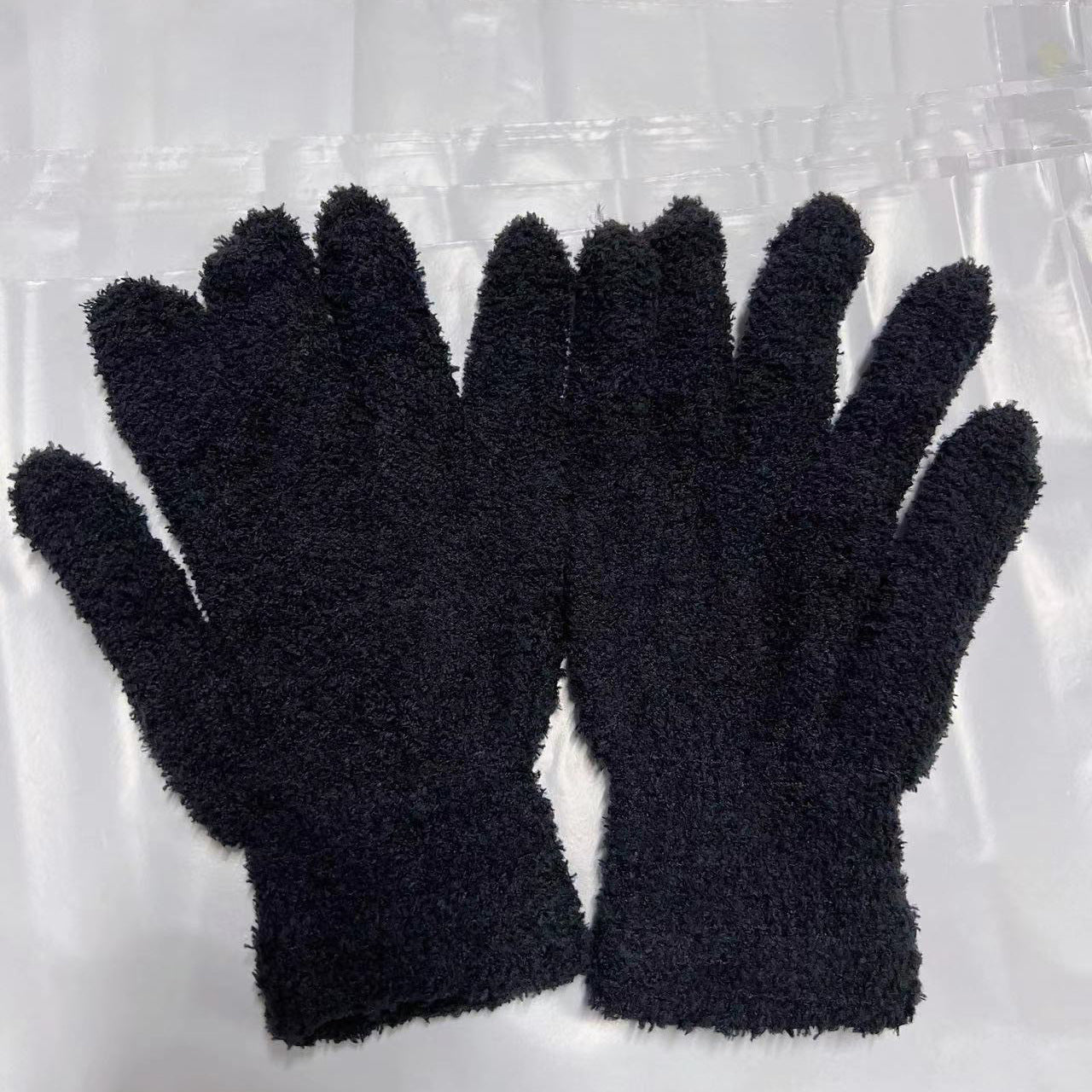 Cute Little Beaver Plush Coral Fleece Gloves