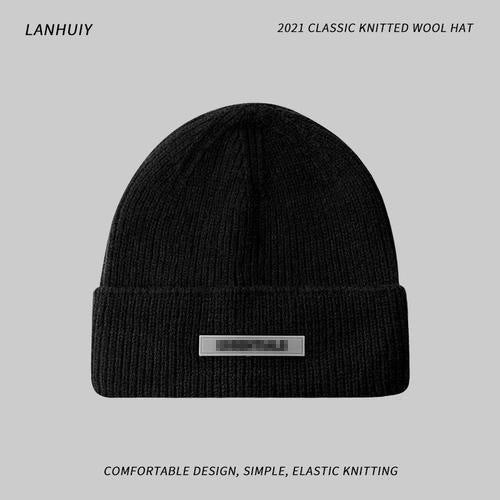 Men's Female Warm Couple Knitted Versatile Fashion Hats & Caps