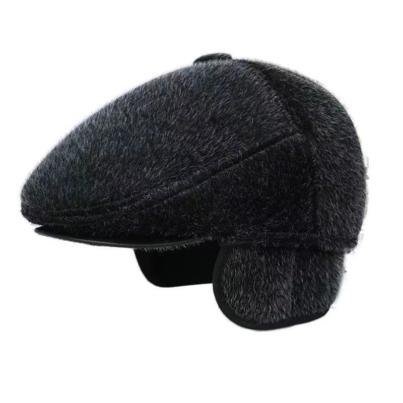 Men's Forward Hat Imitation Mink Wool Peaked Hats & Caps