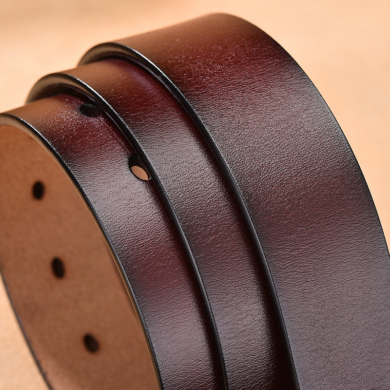 Women's & Men's Simple Fashion Leather Pin Buckle Belts