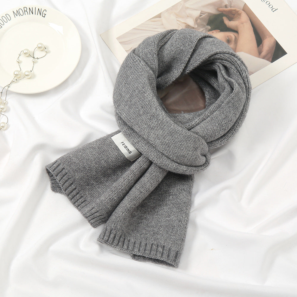 Women's Korean Wool Knitted Thickened Warm For Scarfs