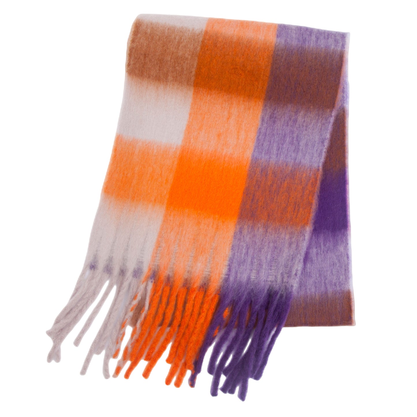 Women's Thick Color Thickened Double-sided Plaid Bib Scarfs