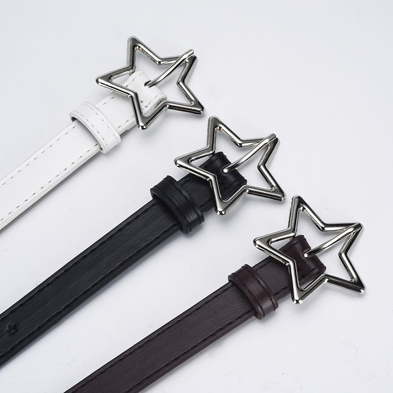 Women's & Children's Star Fashion Hole Sweet Decoration Matching Belts