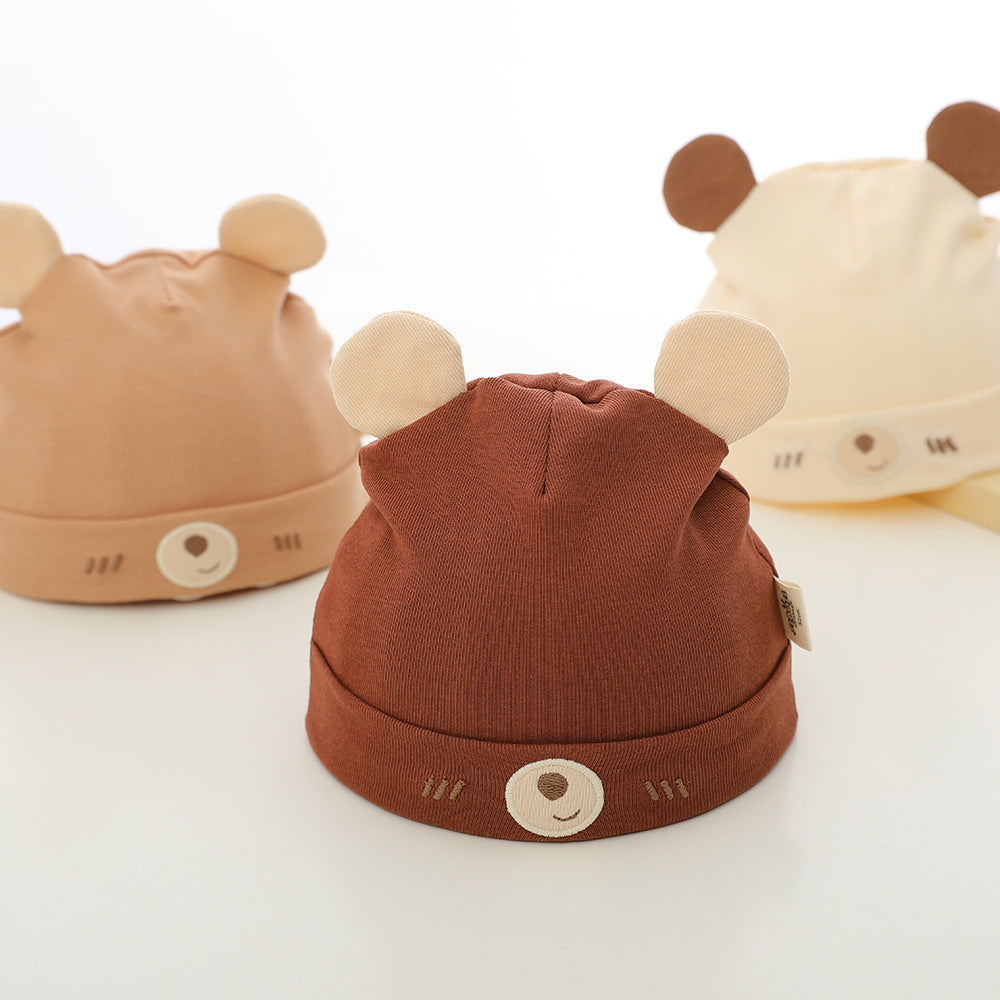 Hat Thin Born Fetal Happy Bear Kids' Headwear