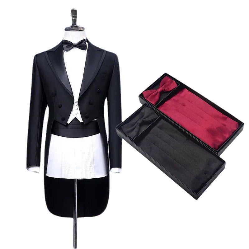 Men's Tie Pocket Square Three-piece Set Gift Box Belts