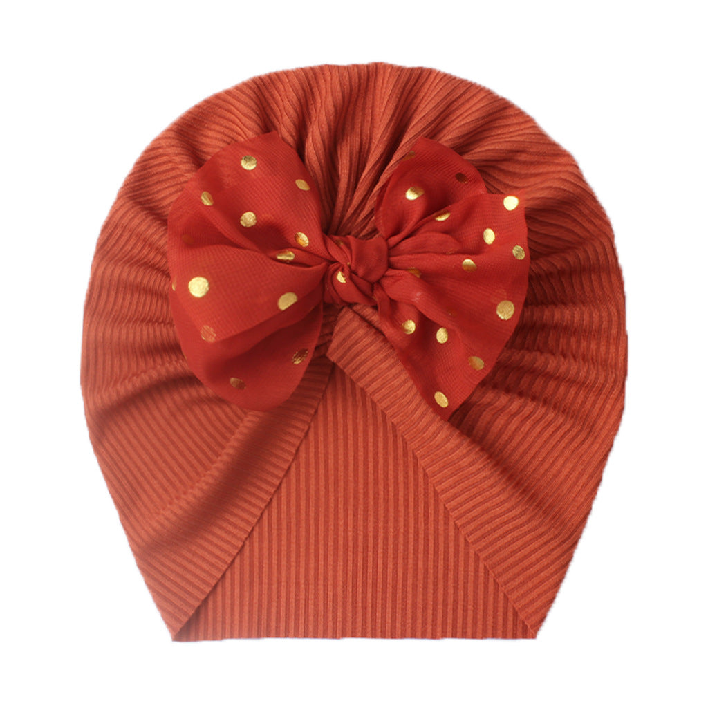 Hat With Thread Bowknot Bag Thin Kids' Headwear