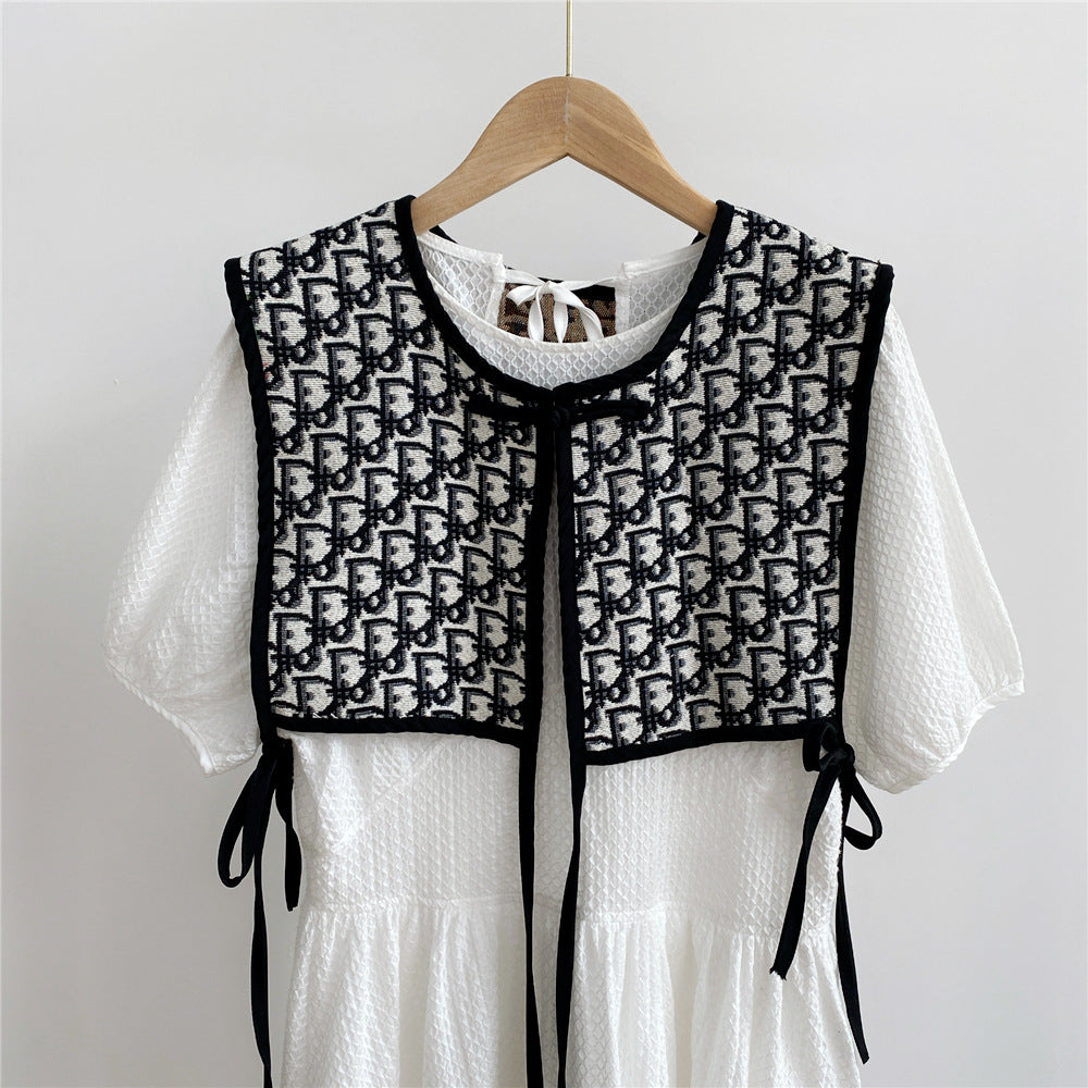 Women's Embroidered Shoulder Small Shawl Fake Collar Air-conditioned Room Waistcoat Scarfs