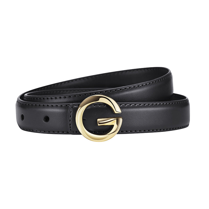 Women's Buckle Thin Fashionable Casual Light Luxury Belts