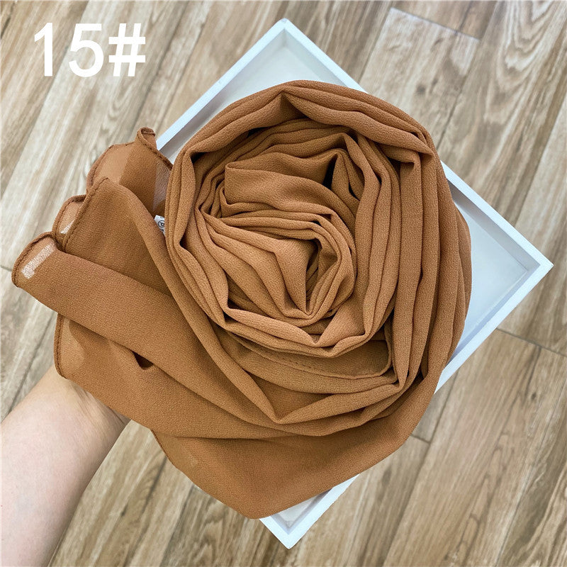 Women's Color Gold Sprinkling Chiffon Fashion Ethnic Scarfs