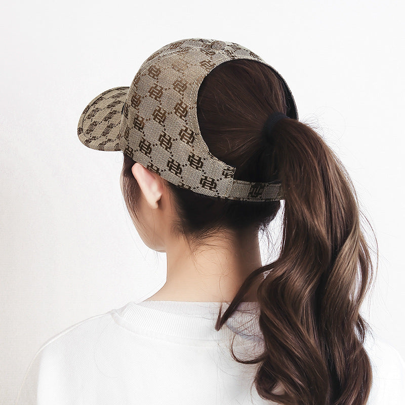 Women's Tie High Horse Tail Baseball Fashion Hats & Caps