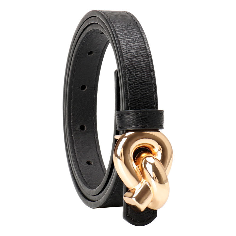 Women's Smooth Buckle Korean Style Simple Decorative Belts