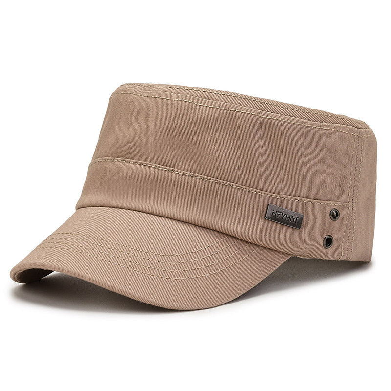 Men's Four Baseball Sun Hat Flat Top Military Hats & Caps