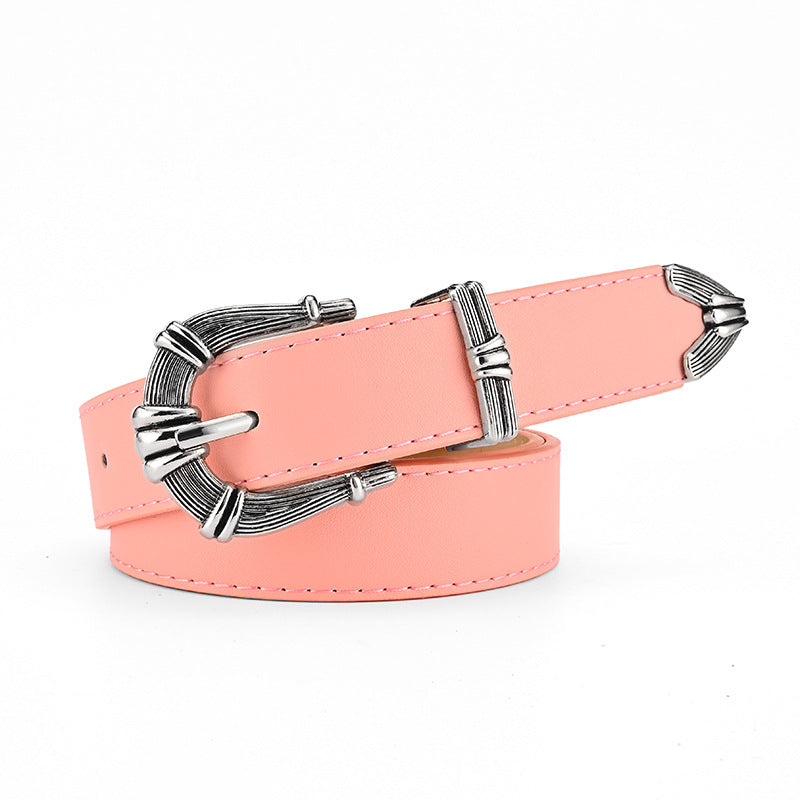 Women's Popular Three-piece Retro Pin Buckle Versatile Belts