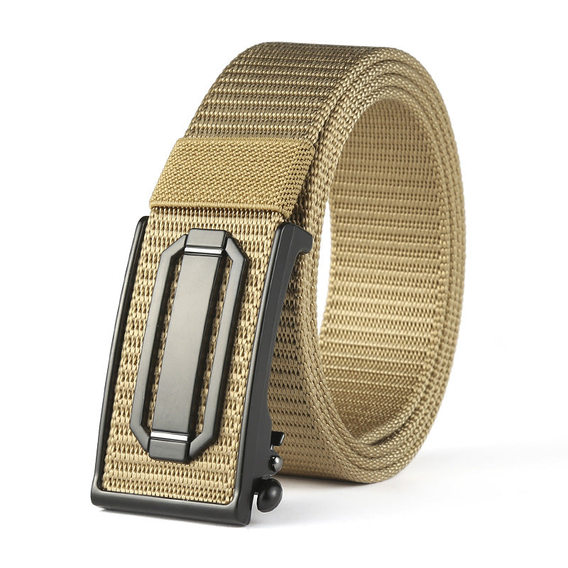 Men's Buckle Metal Toe Nylon Canvas Outer Belts