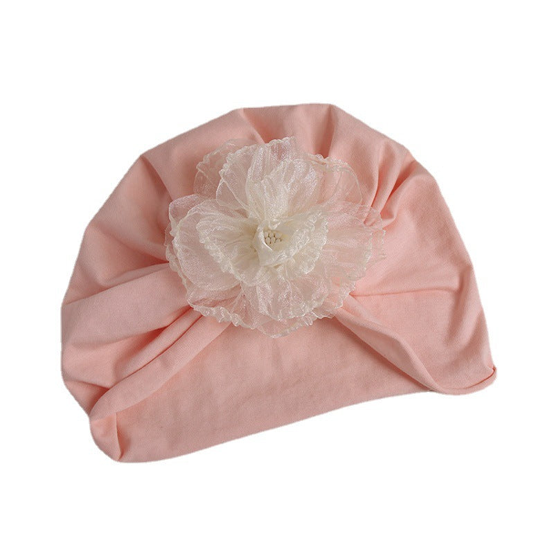 Hat Thin Care Fontanel Flower Born Kids' Headwear