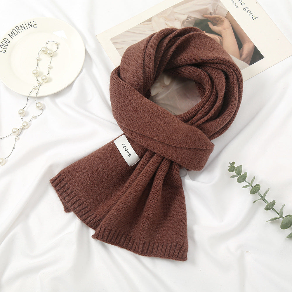 Women's Korean Wool Knitted Thickened Warm For Scarfs