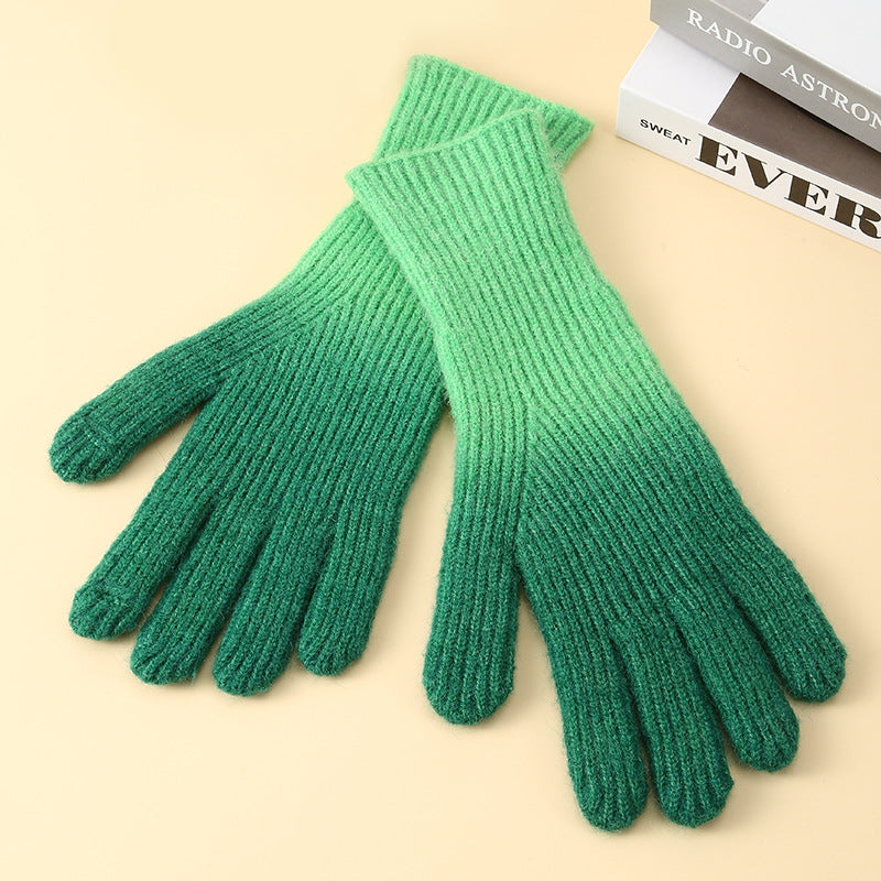 Women's Thick Wool Riding Winter Outdoor Sports Gloves