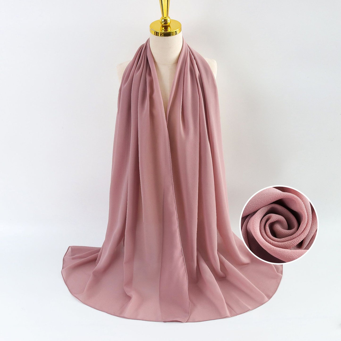 Women's Pearl Chiffon Solid Color Bubble Bag Scarfs