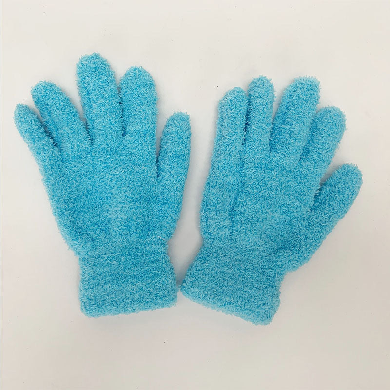 Cute Little Beaver Plush Coral Fleece Gloves