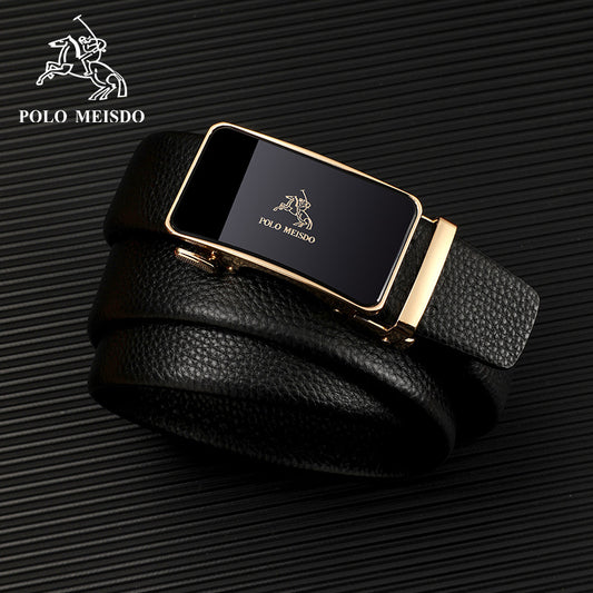 Men's Paul Leather Automatic Buckle Business First Layer Belts