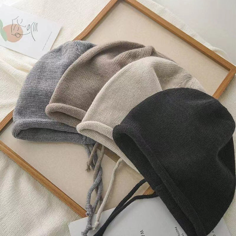 Women's Closed Toe Beanie Hat Big Head Hats & Caps