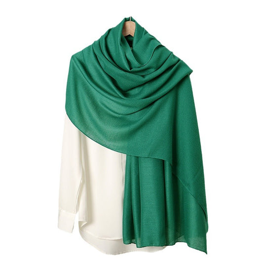 Women's Monochrome Linen Popular Solid Color Cotton Scarfs