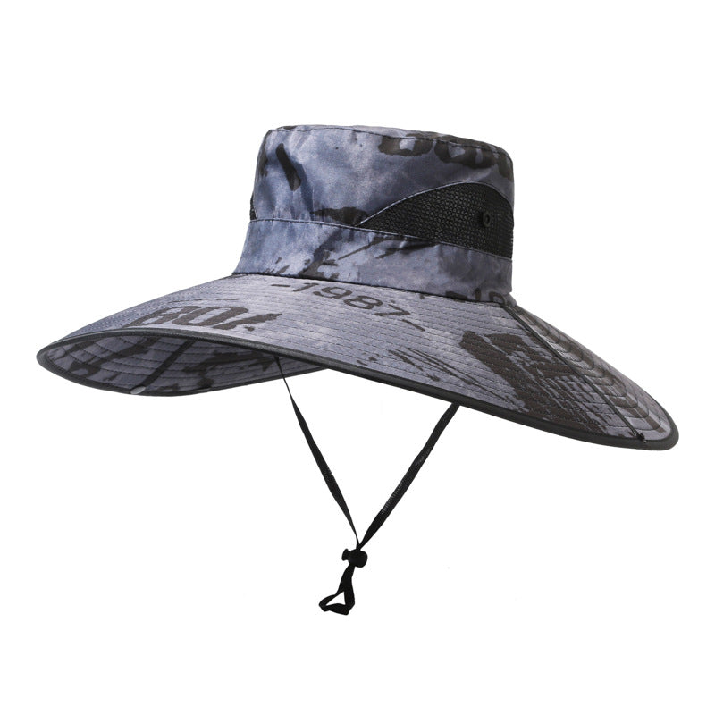 Men's Hat Outdoor Sun Cm Big Brim Fishing Hats & Caps