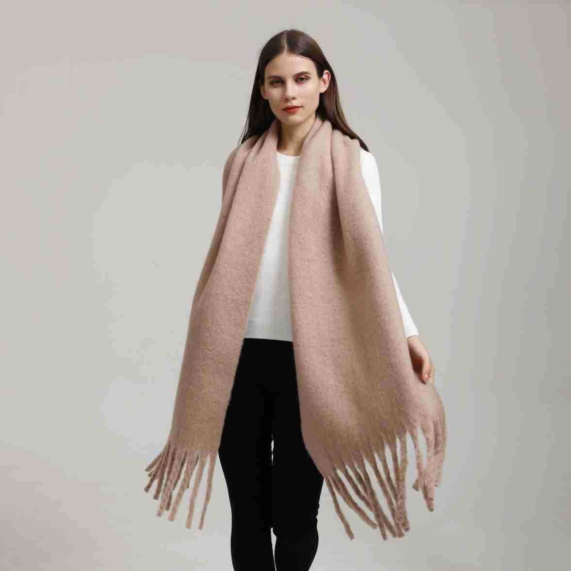 Women's Popular Thick Warm Long Flow Large Scarfs