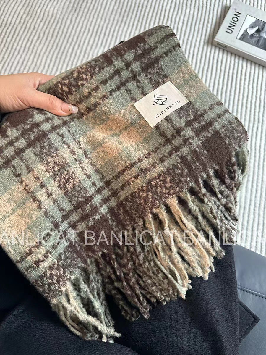 Women's Cashmere Winter High-grade Warm Thickened Cold Scarfs