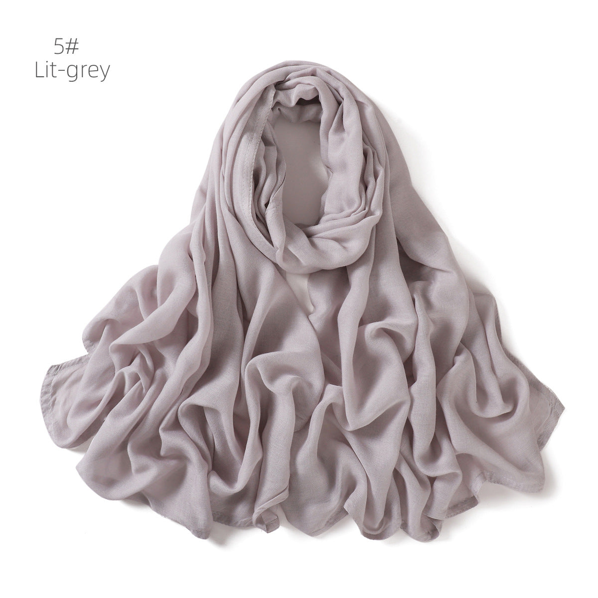 Modal Monochrome Rayon Breathable Shawl Cotton Linen Scarfs