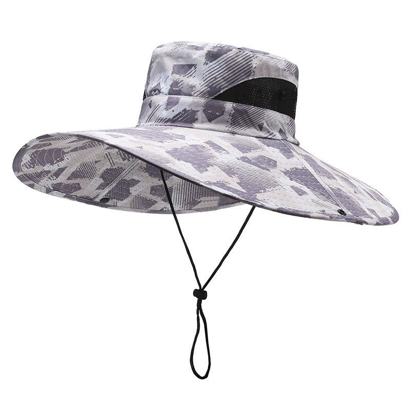 Men's Hat Outdoor Sun Cm Big Brim Fishing Hats & Caps