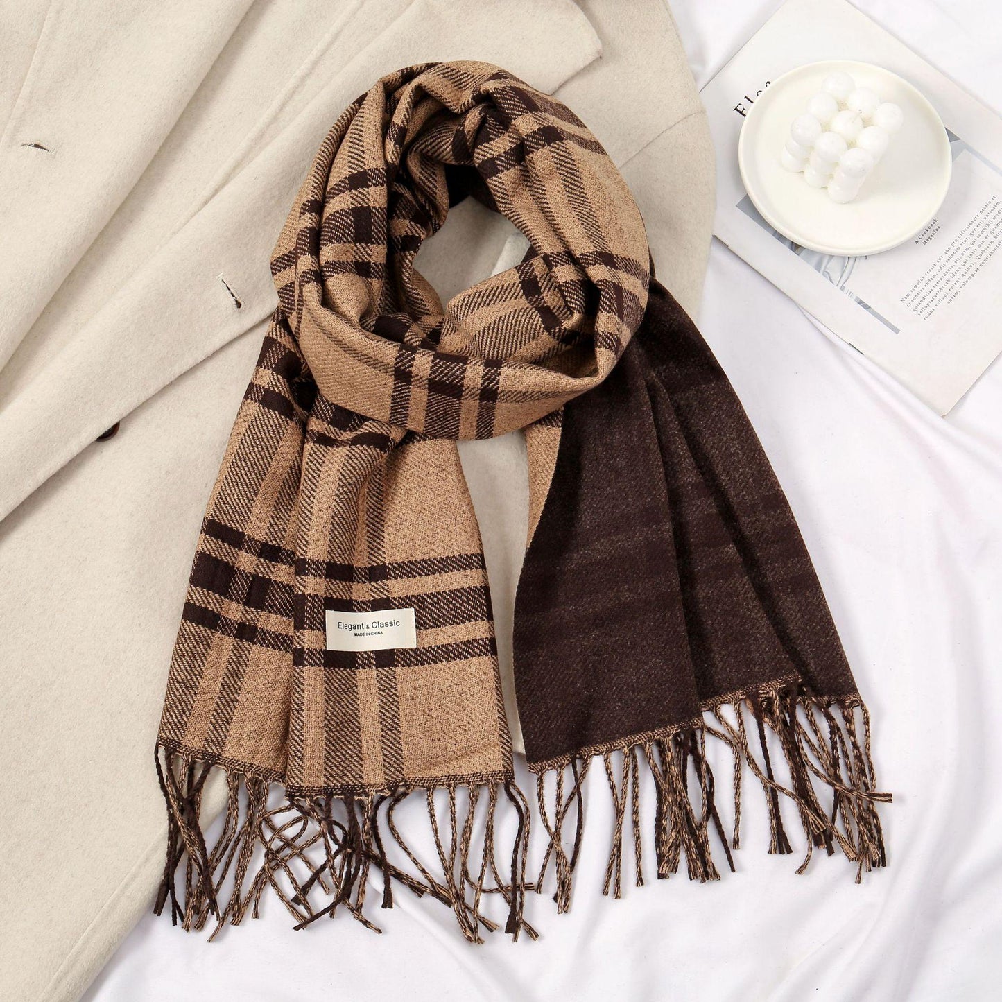 Women's Korean Style Super Soft Glutinous High-grade Scarfs