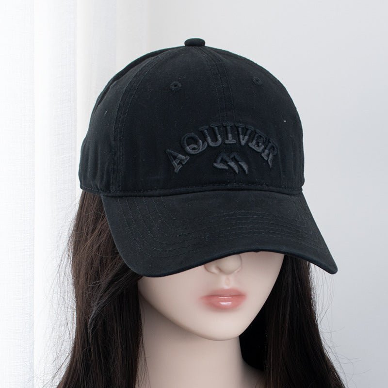 Women's & Men's Style Three-dimensional Letter Embroidery Soft Top Baseball Hats & Caps