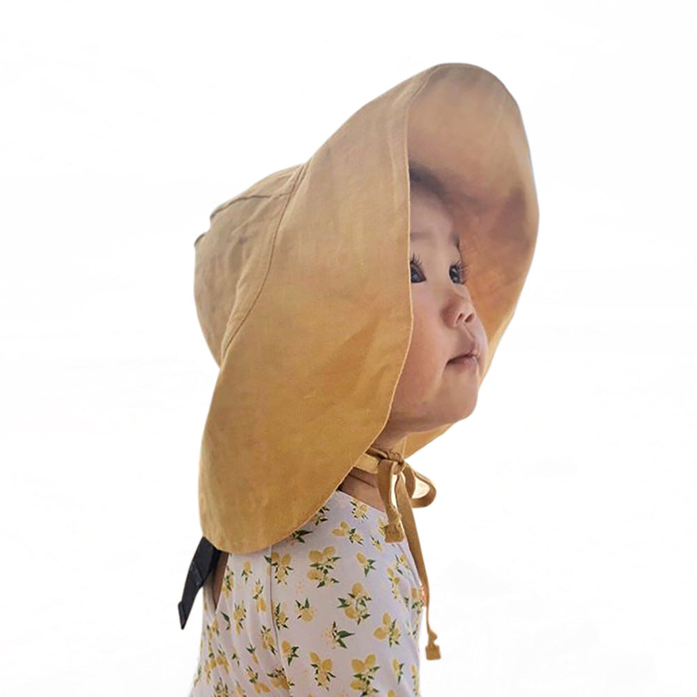 Children's Summer Sun Hat Outdoor Big Brim Bucket Kids' Headwear