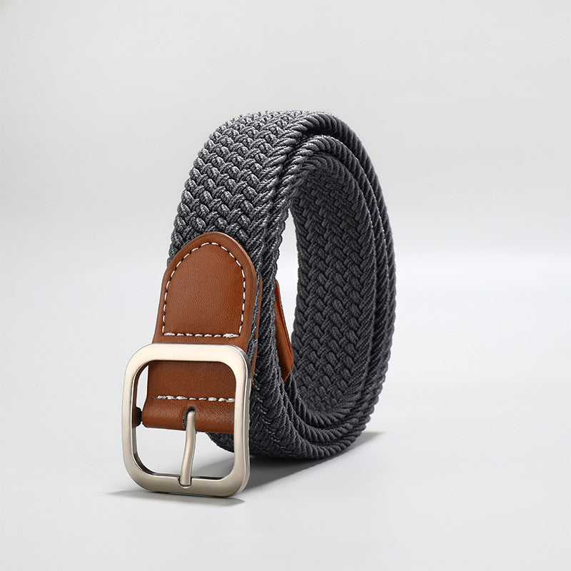 Lazy Canvas Woven Unisex Casual Trendy Belts