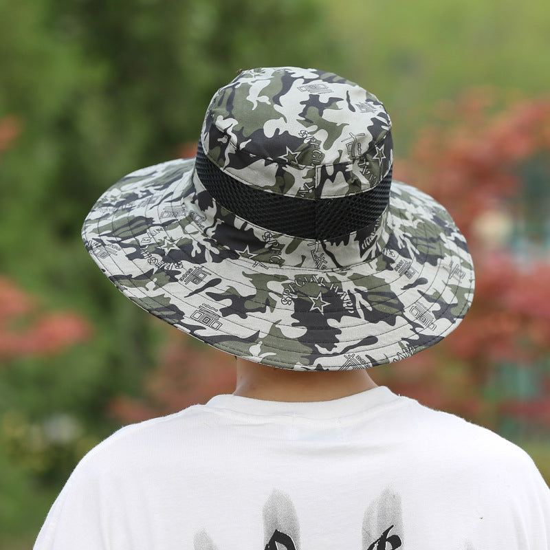 Men's Hat Camouflage Bucket Outdoor Mountain Climbing Hats & Caps