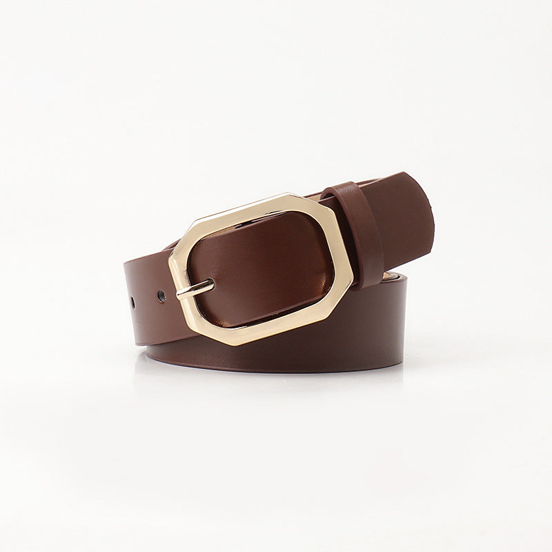 Women's Square Buckle Female Fashion Personality Style Belts