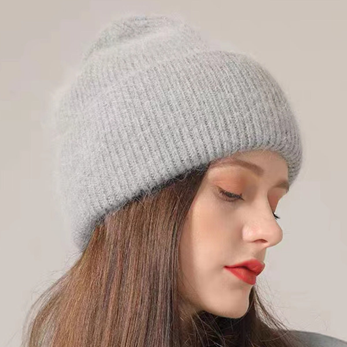 Women's Lined Padded Warm Keeping Woolen Korean Fashion Daily Hats & Caps