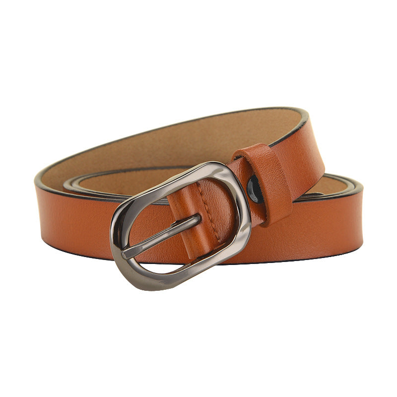 Women's Alloy Pin Buckle Leather Casual Fine Belts