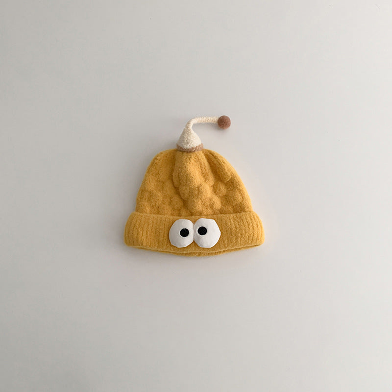 Hat Cute Warm Knitted Boy Woolen Kids' Headwear