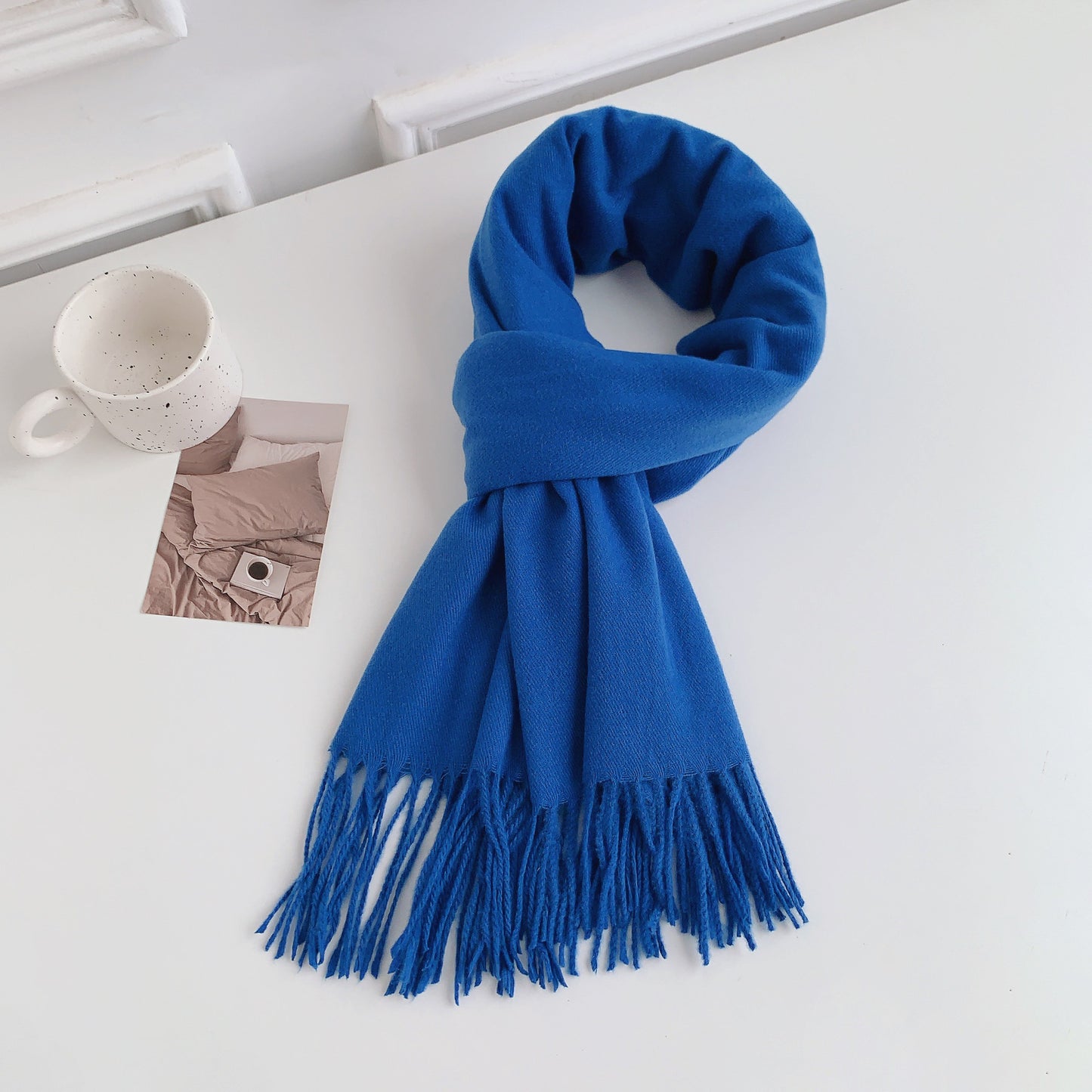 Women's Solid Color Korean Stylish Simple Versatile Scarfs