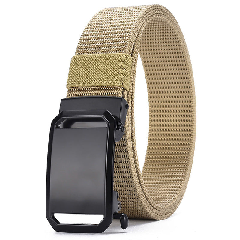 Men's Frosted Buckle Automatic Nylon Outdoor Leisure Belts