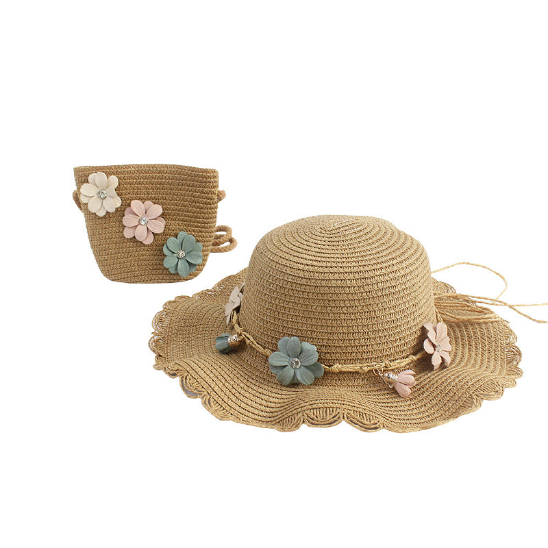 Children's Summer Sun Hat Little Straw Protection Princess Kids' Headwear