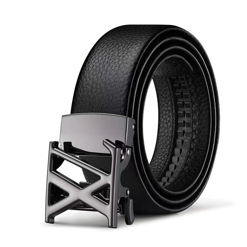 Men's Letter Alloy Buckle Automatic Waist Regular Belts