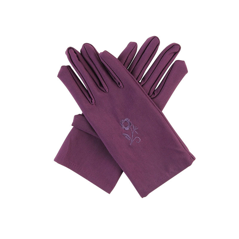 Women's High Elastic Sunscreen Spandex For Short Gloves