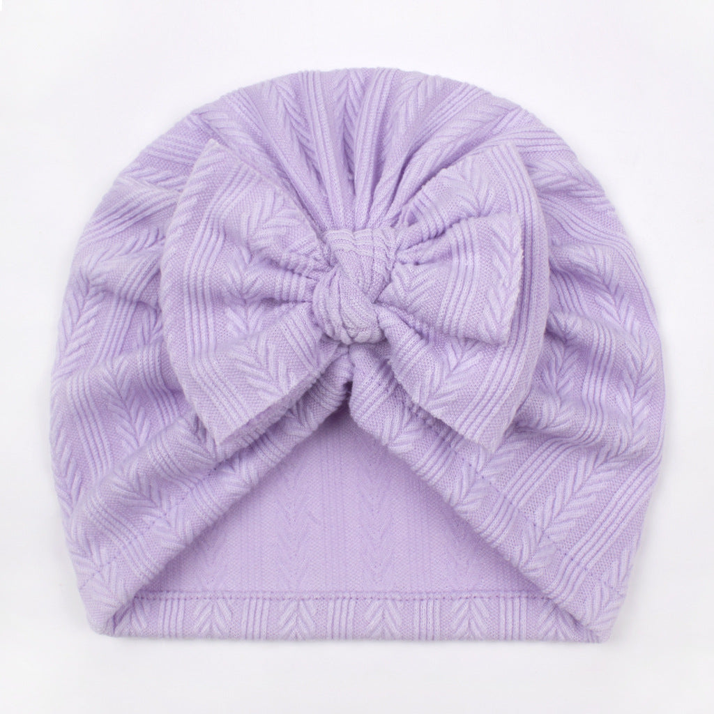 Hat Cute Boy Bow Wheat Beanie Kids' Headwear