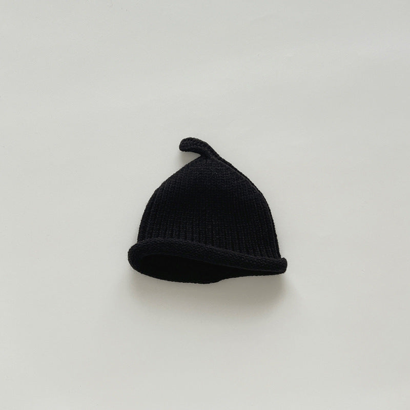 Hat Solid Color Nipple Knitted Wool Kids' Headwear