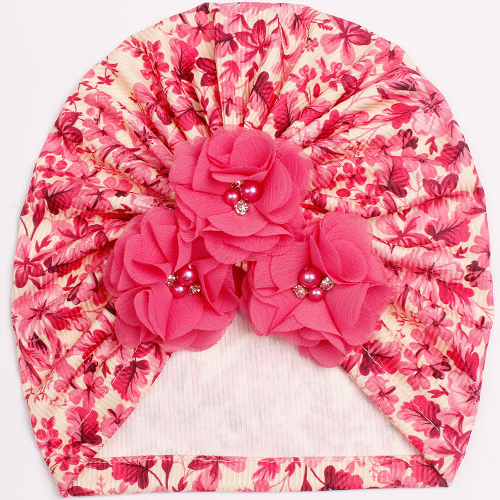 Children's Summer Beanie Thread Small Floral Flower Kids' Headwear