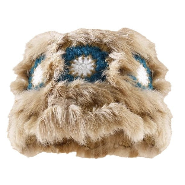 Women's Cute Plush Warm National Style Lion Hats & Caps