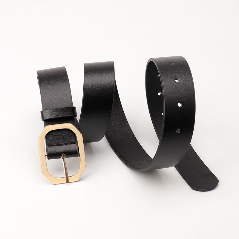 Women's Square Buckle Female Fashion Personality Style Belts